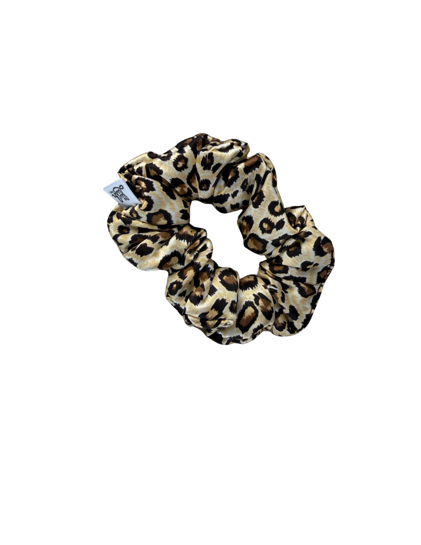 Leopard Mulberry Silk Scrunchie