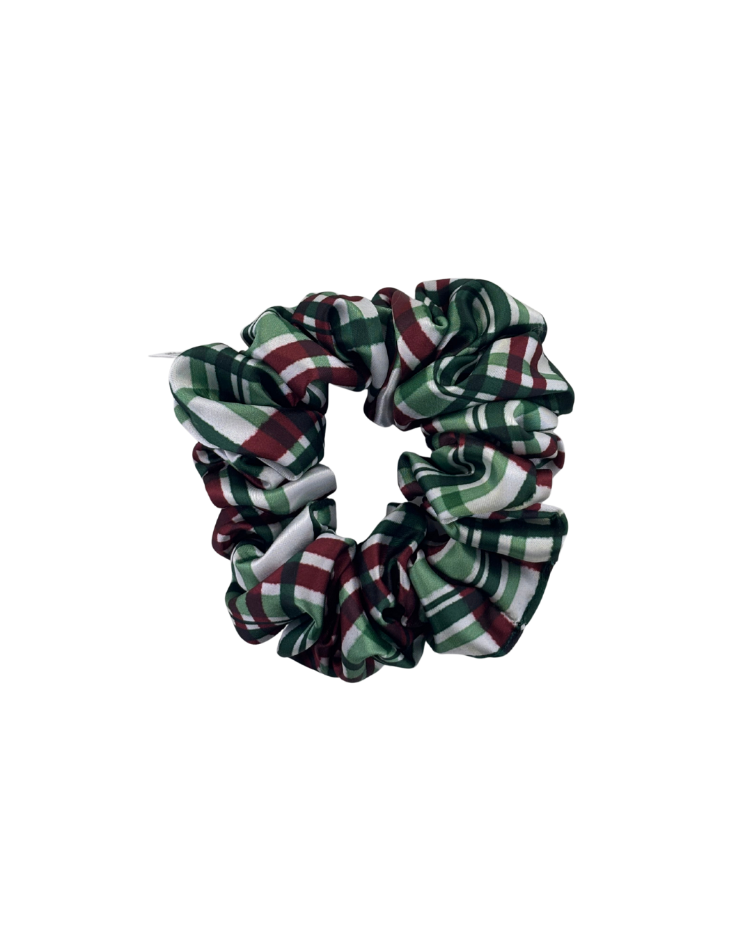 Perfect Plaid Satin Scrunchie