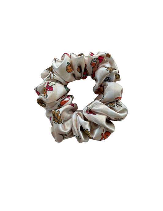 Forest Friends Satin Scrunchie