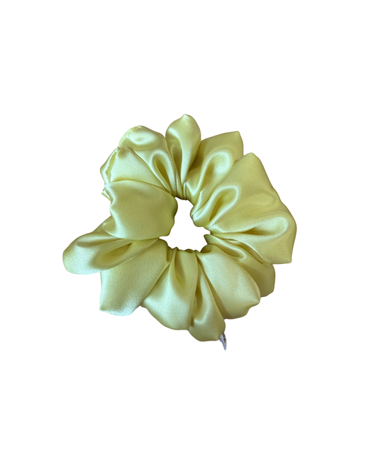 Lemon Drop Mulberry Silk Scrunchie