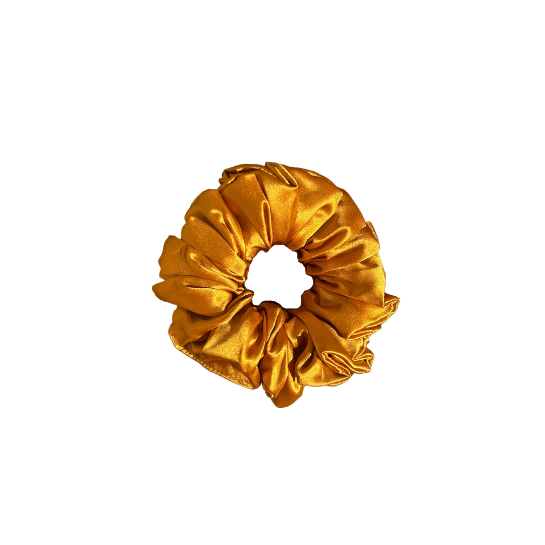 Pumpkin Spice Mulberry Silk Scrunchie