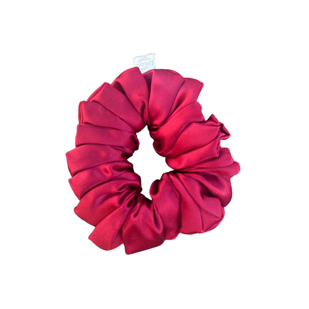Merlot Mulberry Silk Scrunchie