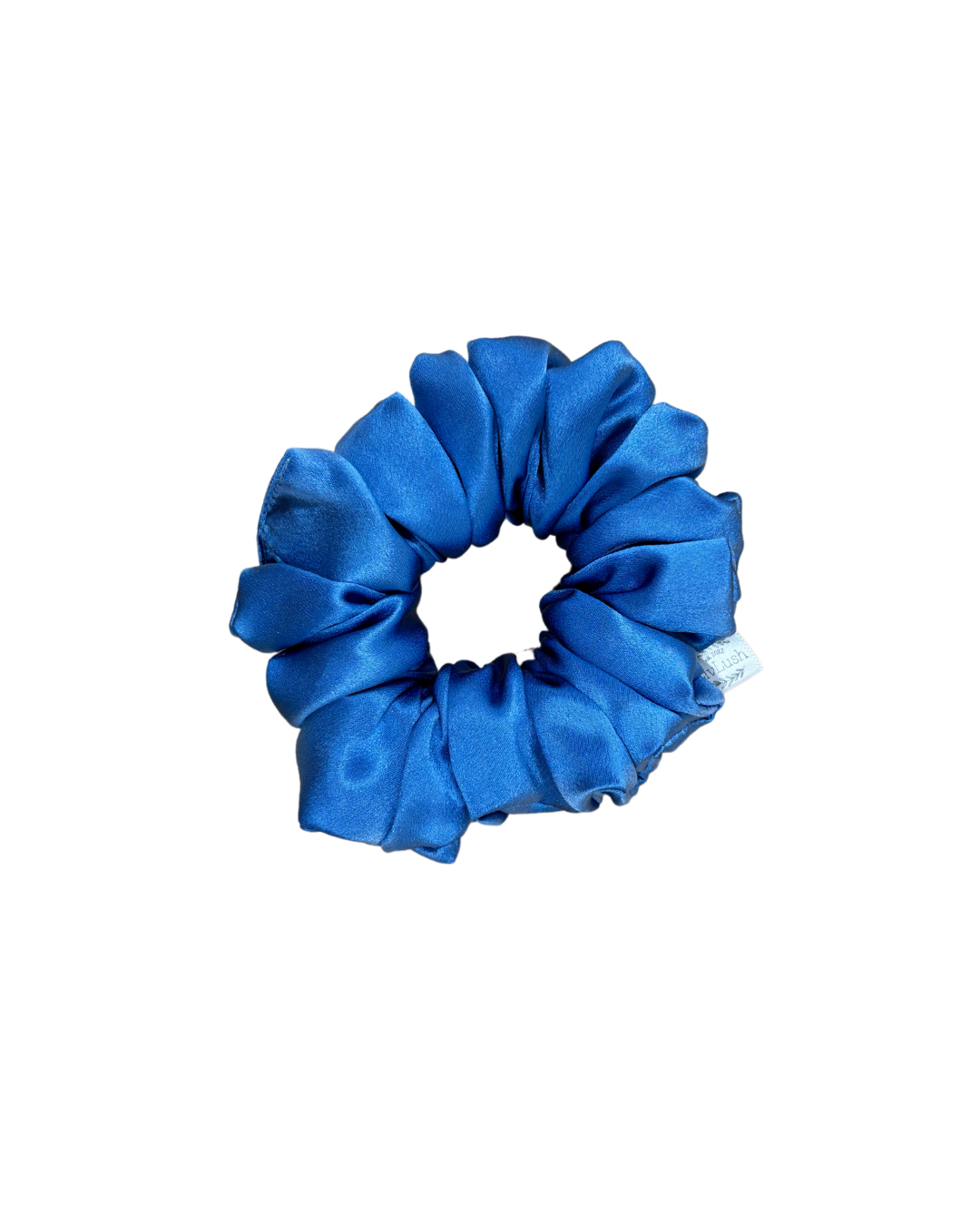 blue bell mulberry silk scrunchie