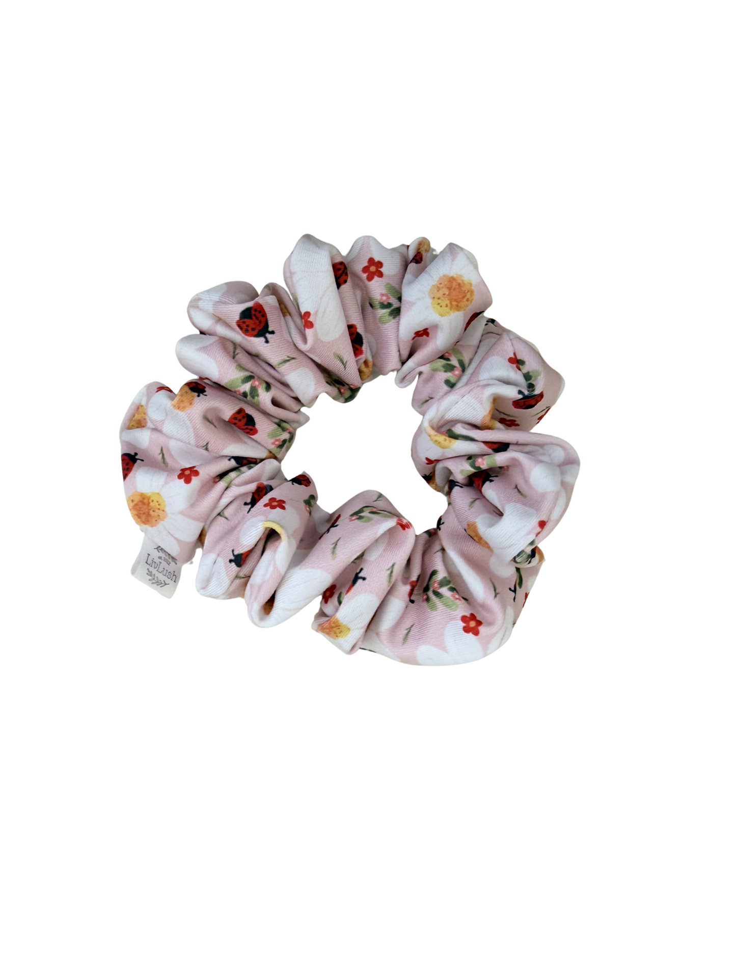 Ladybug Garden Swim Scrunchie