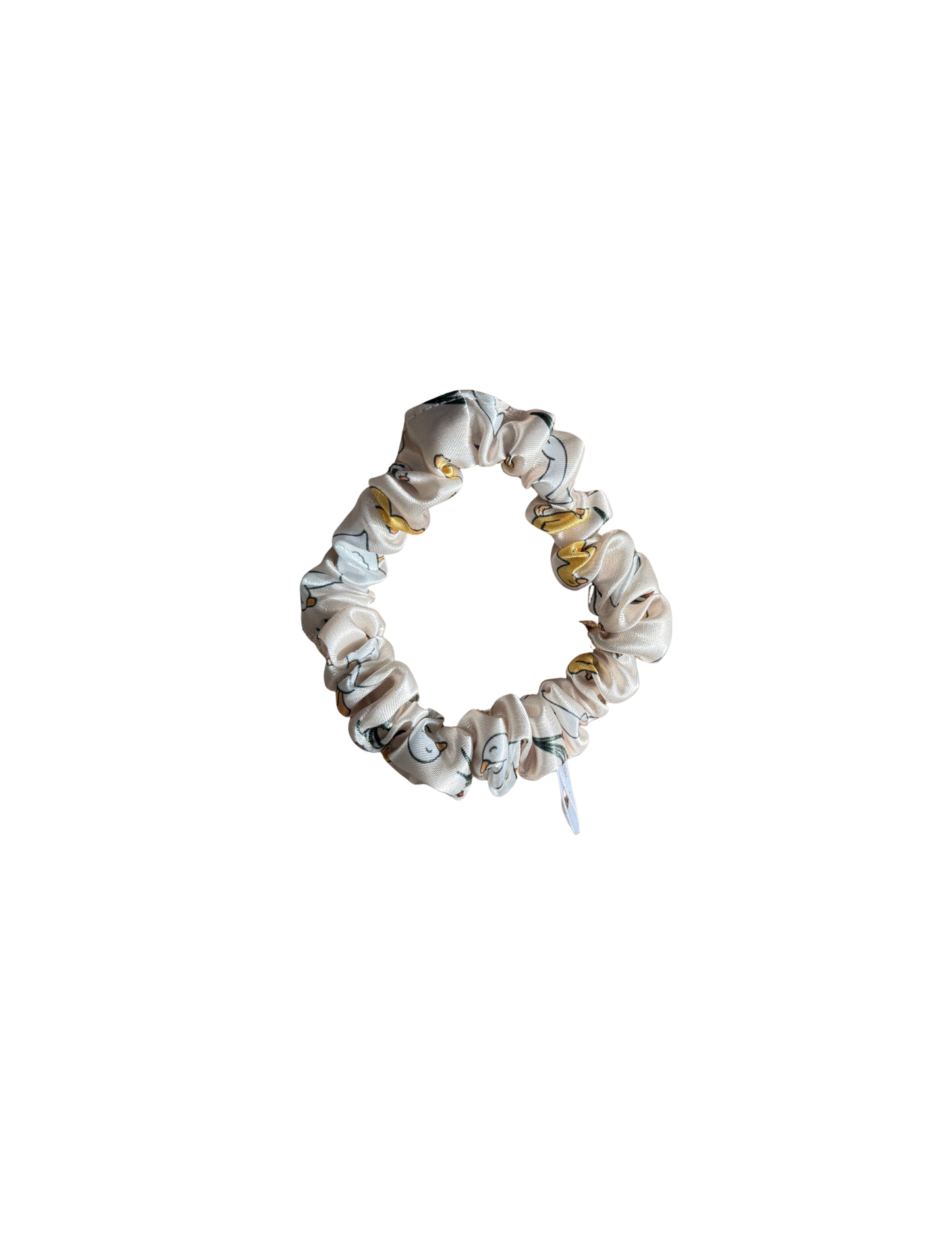 Spring Goose Satin Scrunchie