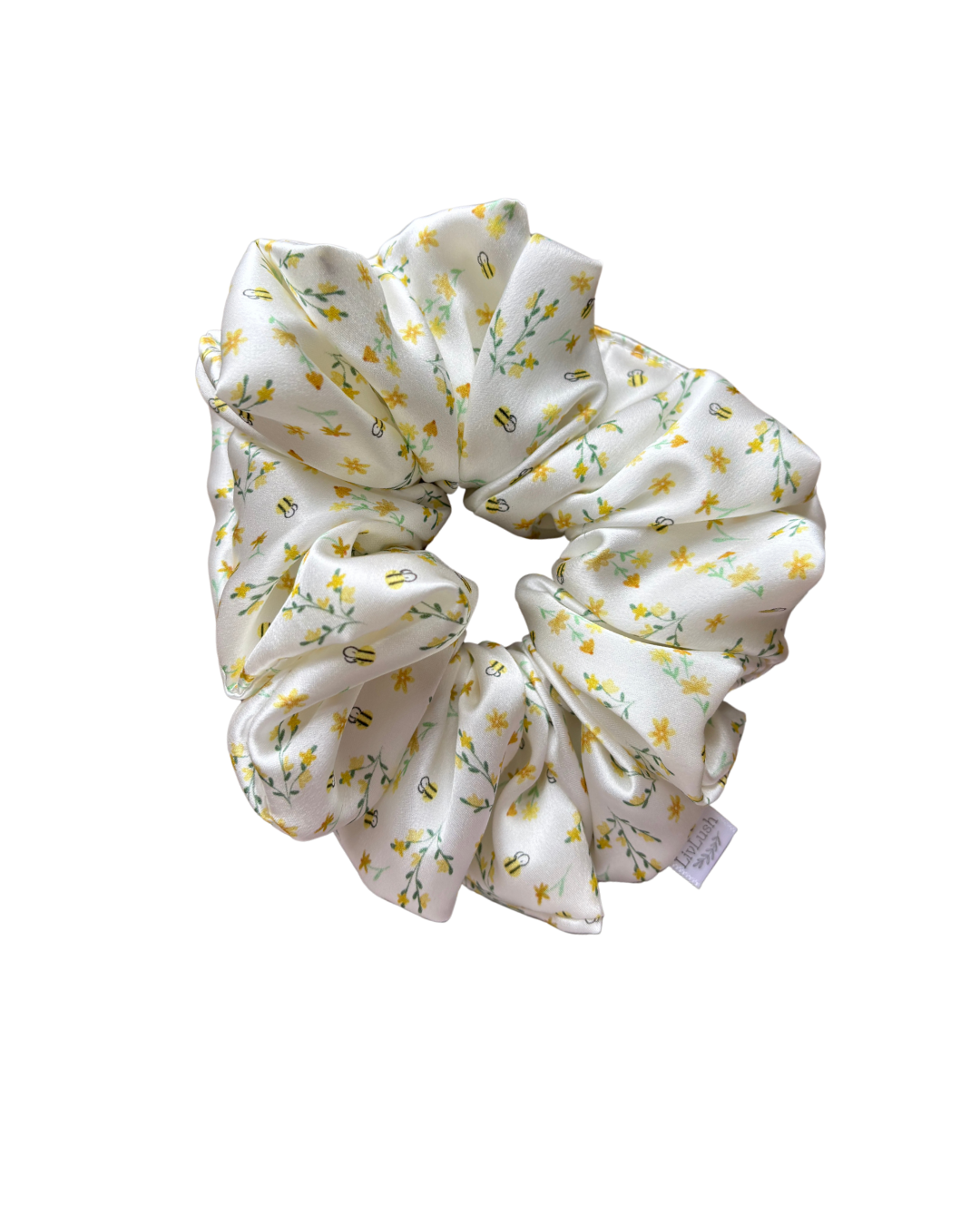 Bumble Bloom Mulberry Silk Scrunchie