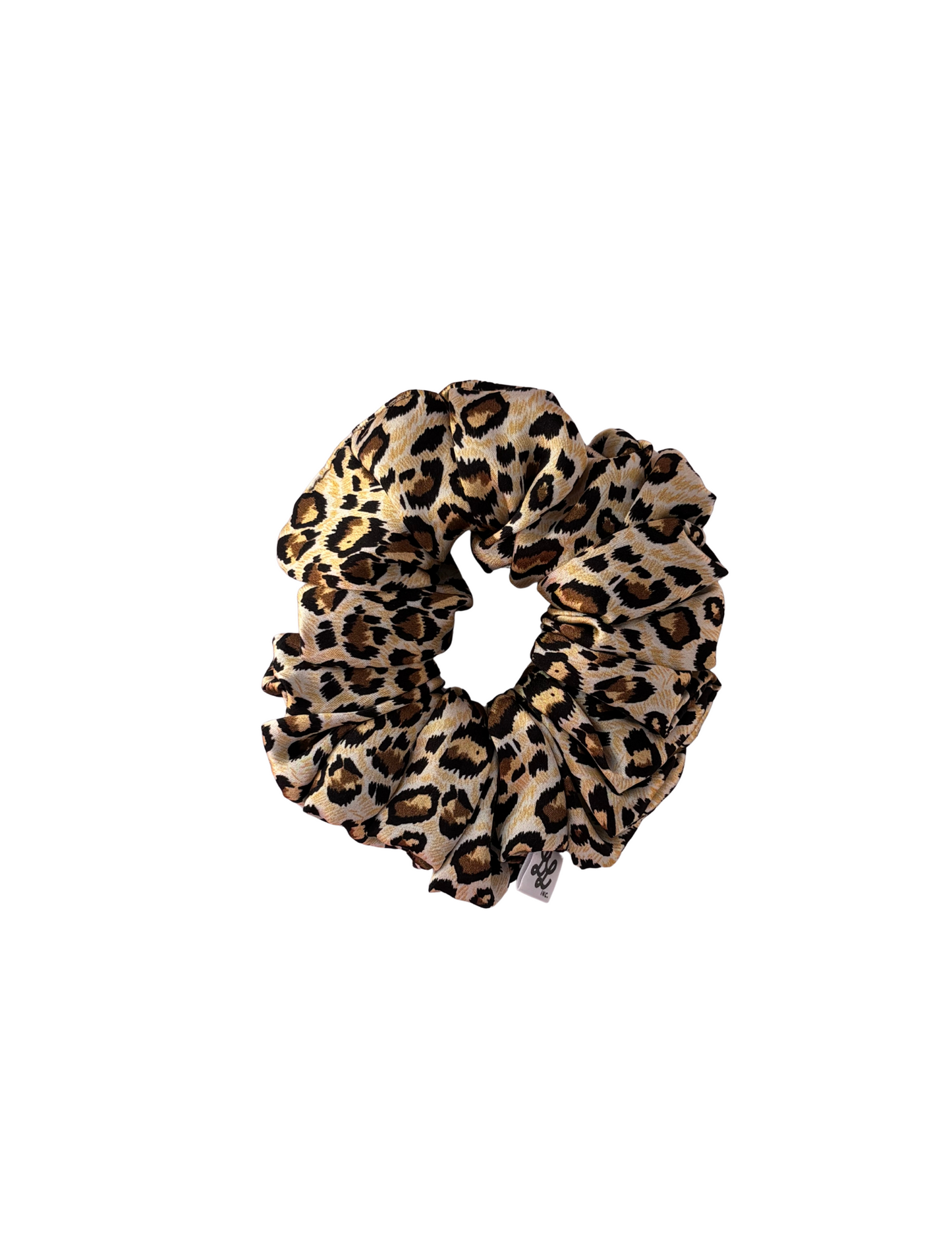 Leopard Mulberry Silk Scrunchie