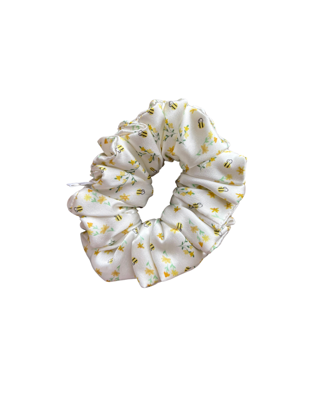 Bumble Bloom Mulberry Silk Scrunchie