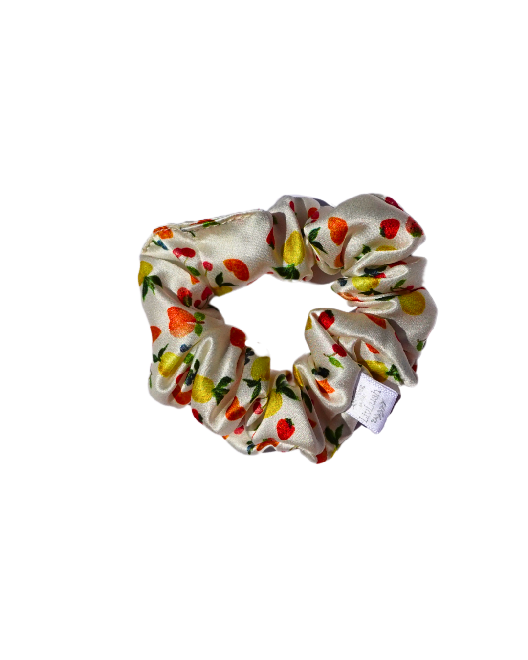 Fruit Salad Mulberry Silk Scrunchie