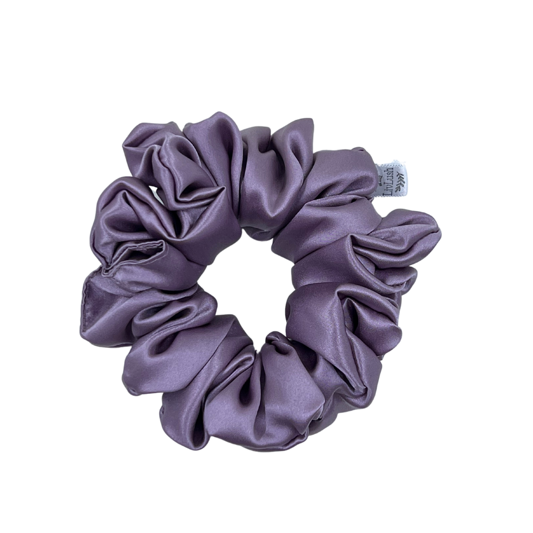 Amethyst Mulberry Silk Scrunchie