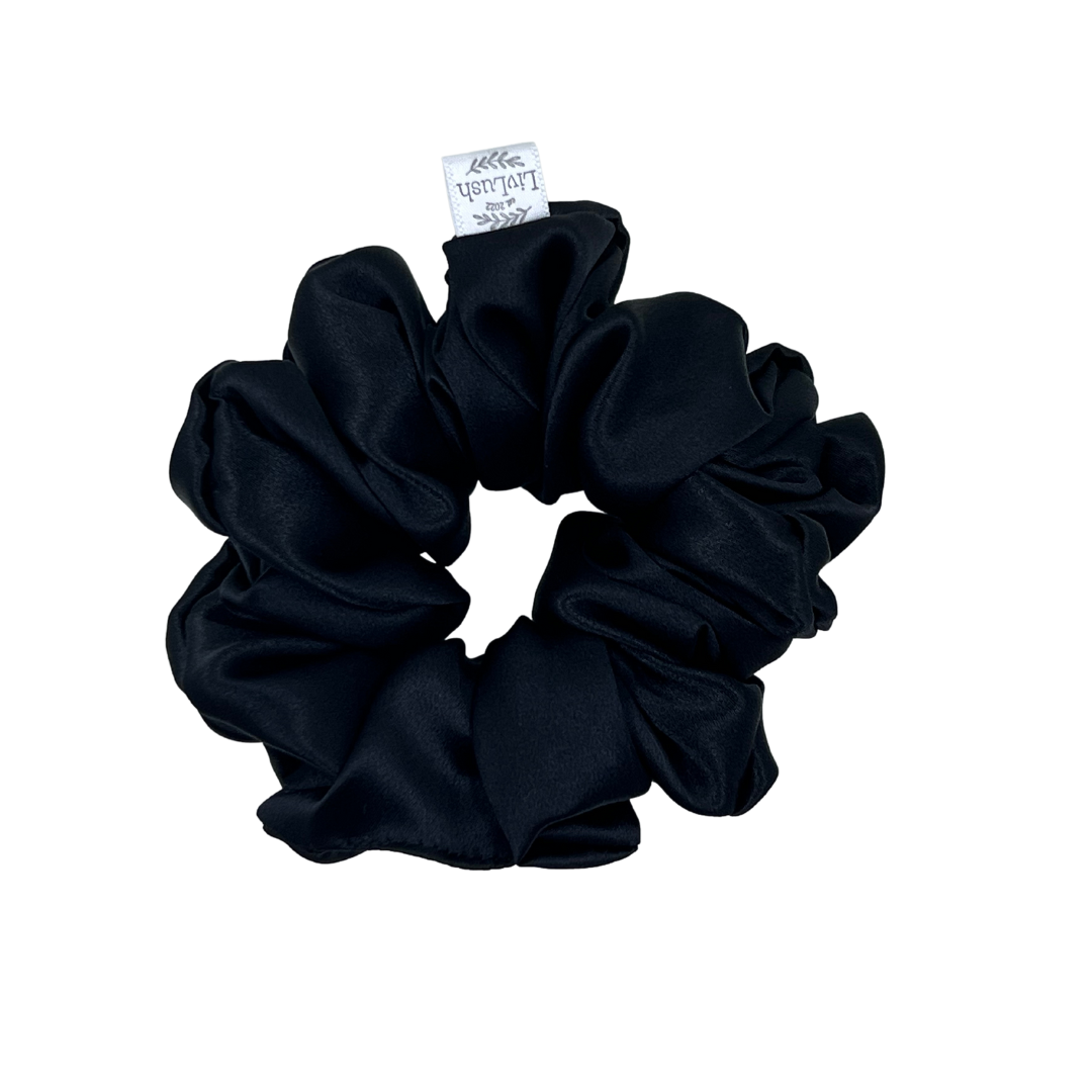 Midnight Mulberry Silk Scrunchie
