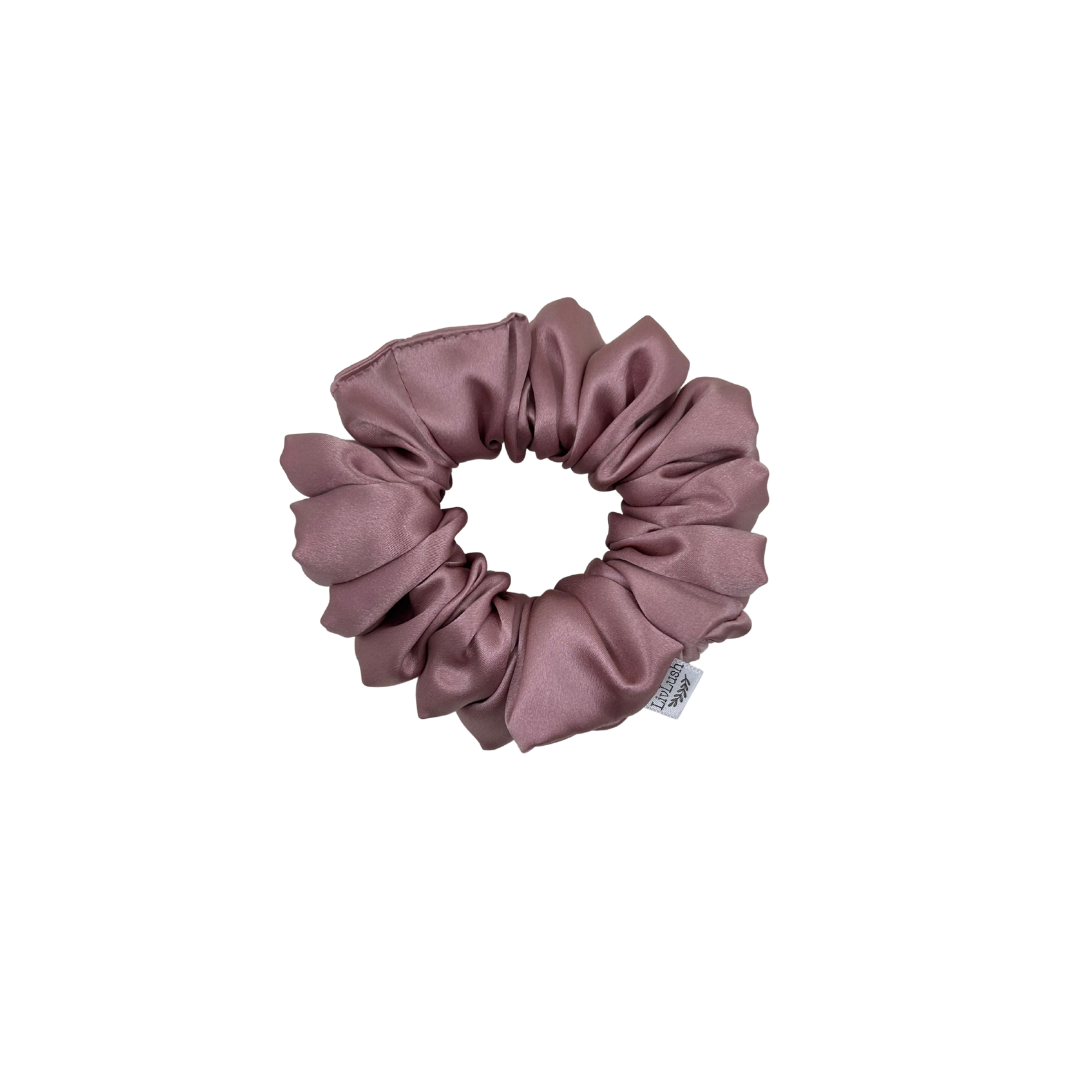 Rosé Mulberry Silk Scrunchie