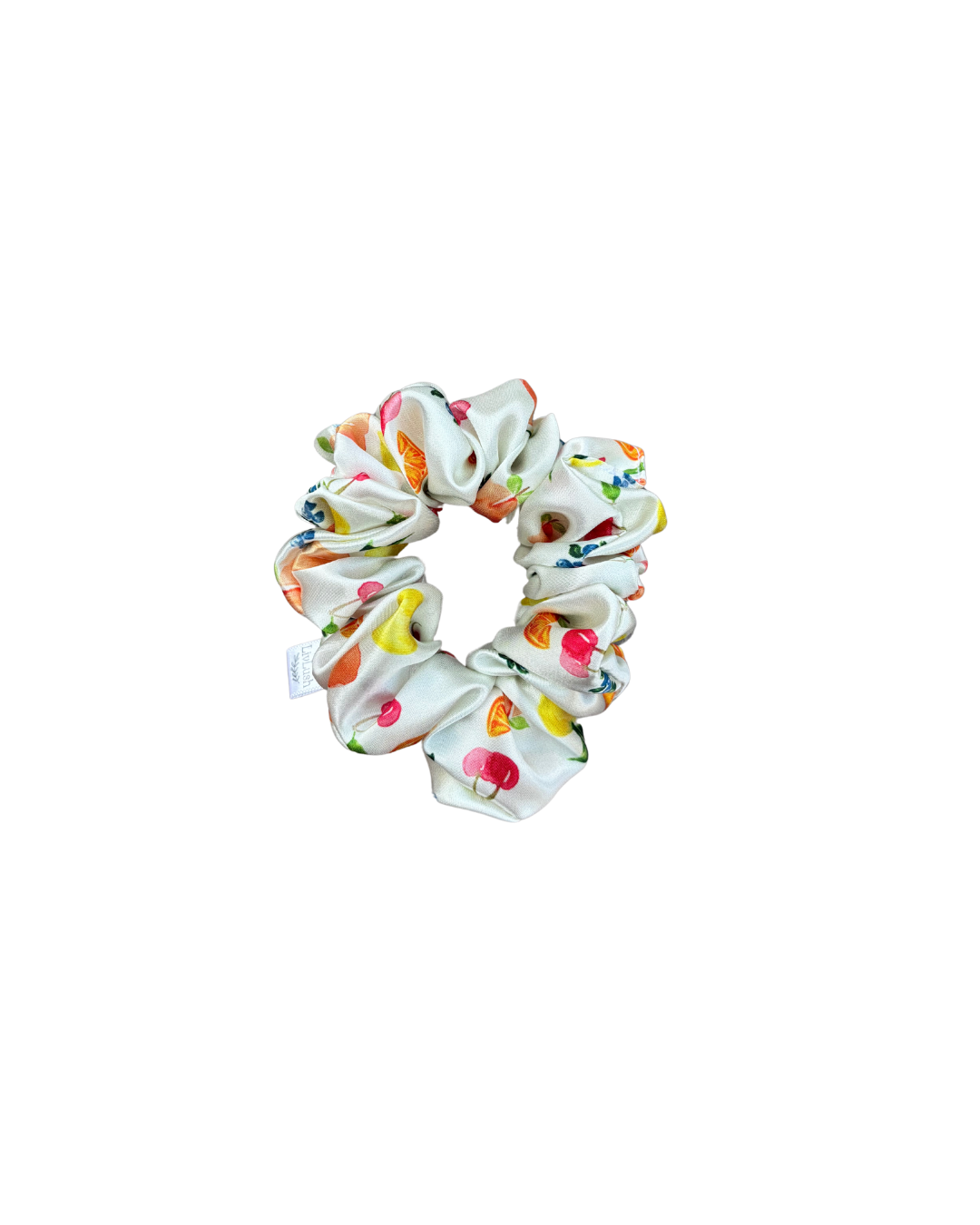 Fruit Salad Satin Scrunchie