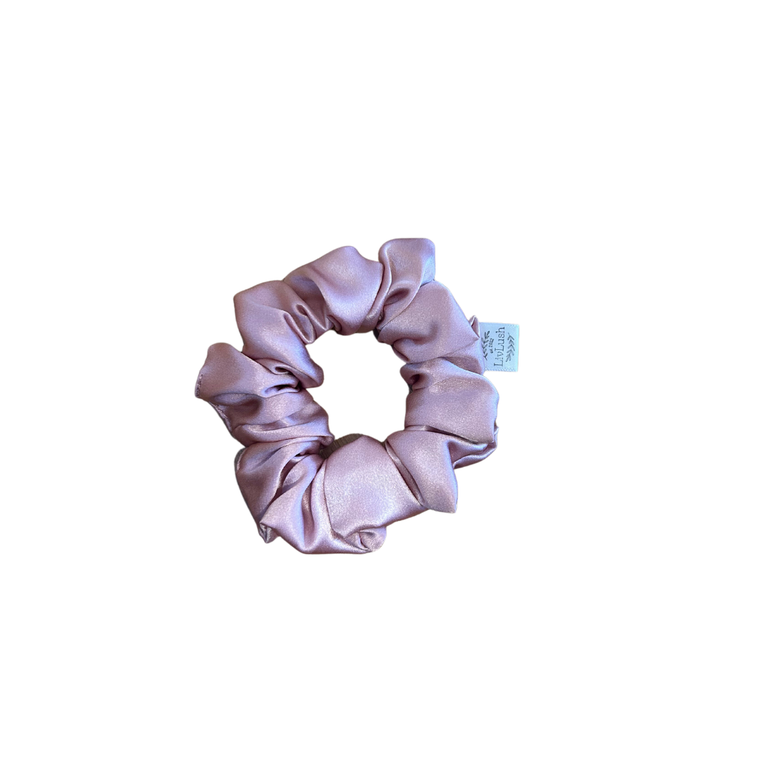 Rosé Mulberry Silk Scrunchie