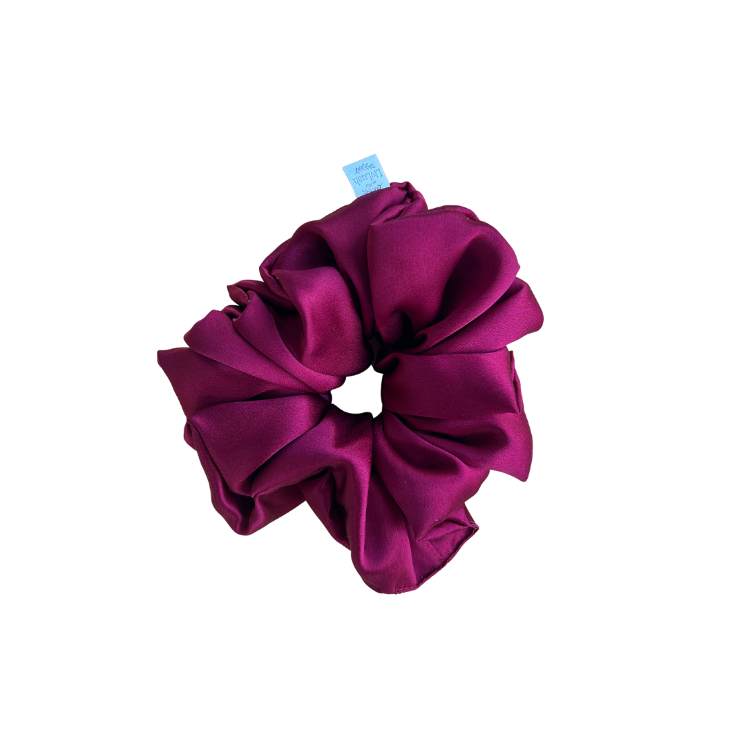 Merlot Mulberry Silk Scrunchie