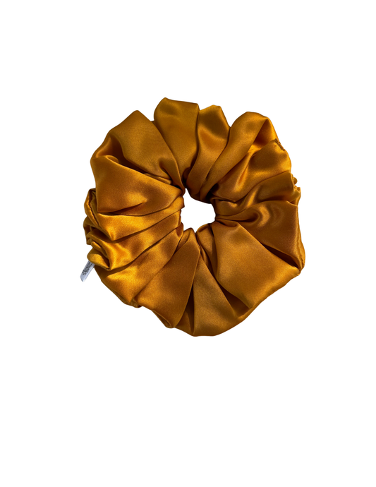 Pumpkin Spice Mulberry Silk Scrunchie