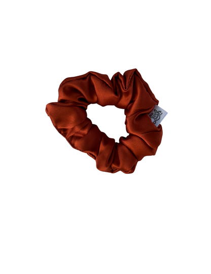 Rusted Maple Mulberry Silk Scrunchie