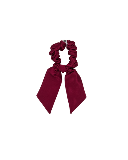 Big Bow Mulberry Silk Scrunchie