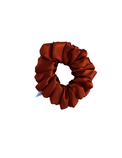 Rusted Maple Mulberry Silk Scrunchie