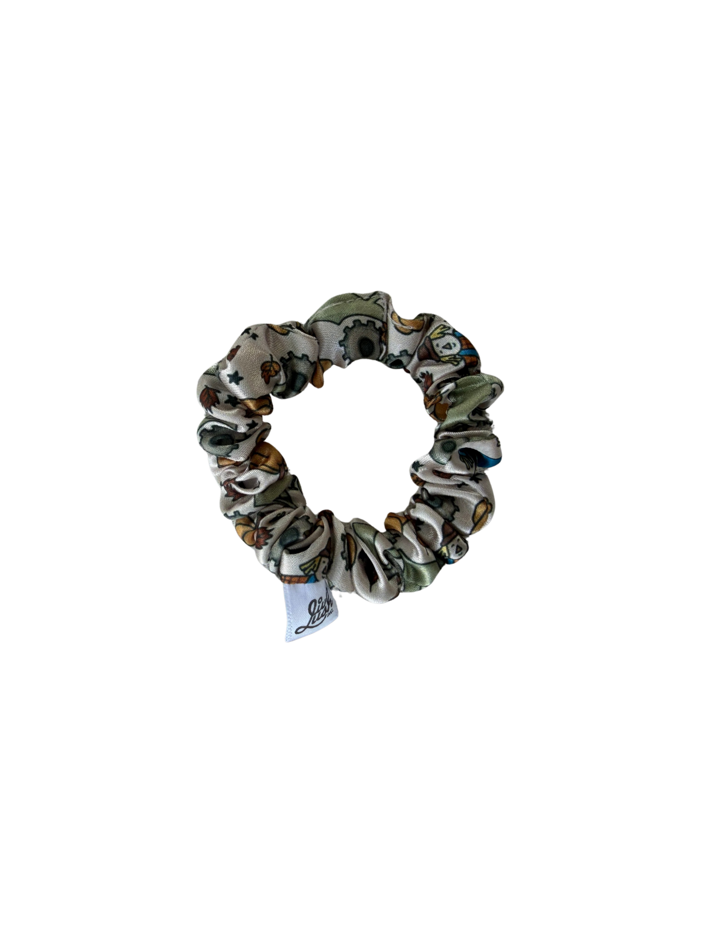 Scarecrow Season Satin Scrunchie