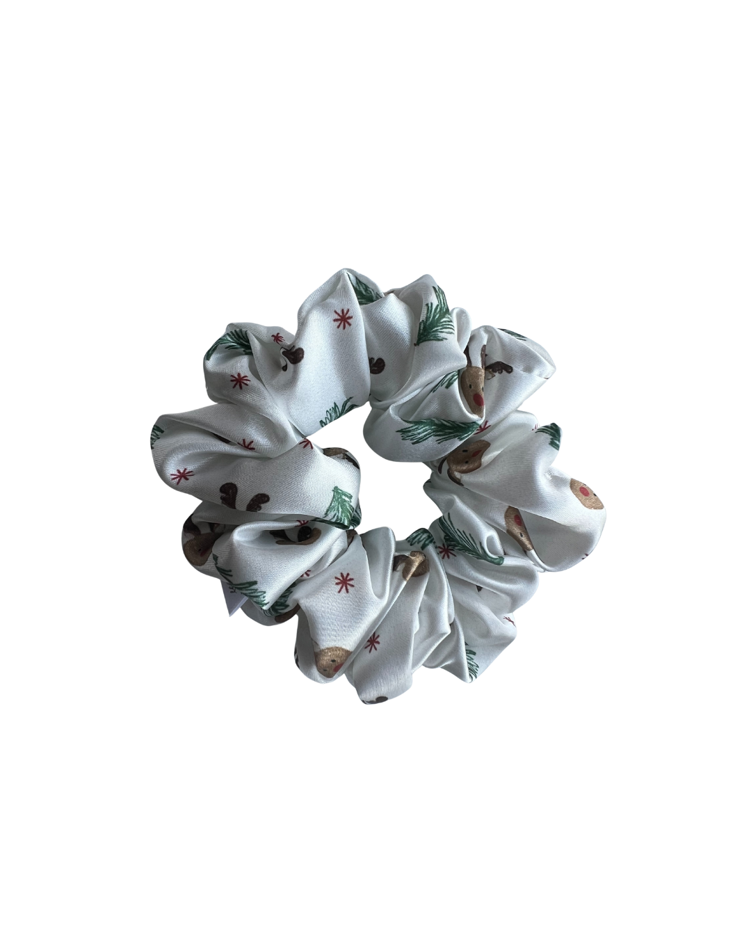 Reindeer Magic Satin Scrunchie