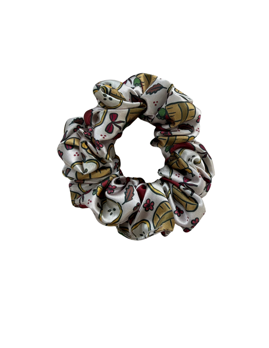 Apple Harvest Satin Scrunchie
