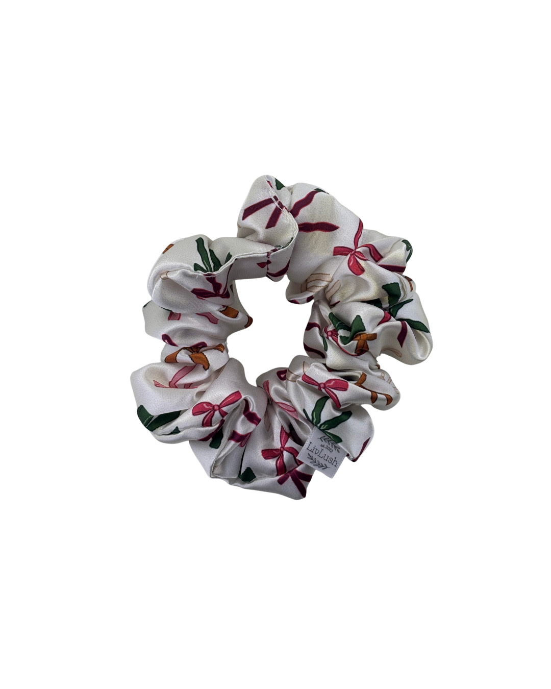 Beautiful Bow Satin Scrunchie