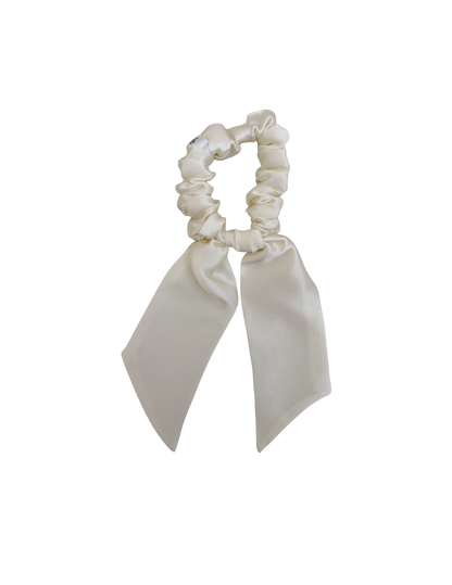 Big Bow Mulberry Silk Scrunchie