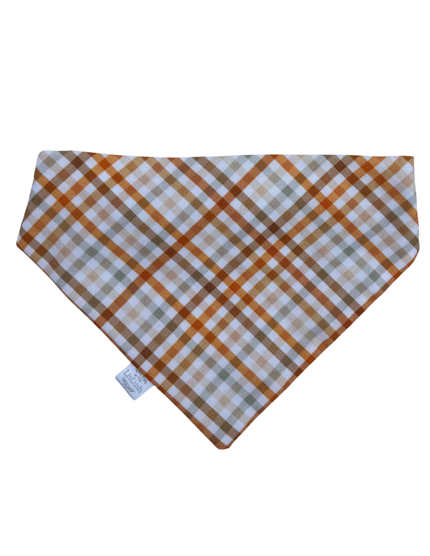 Pecan Plaid Dog Scruffie