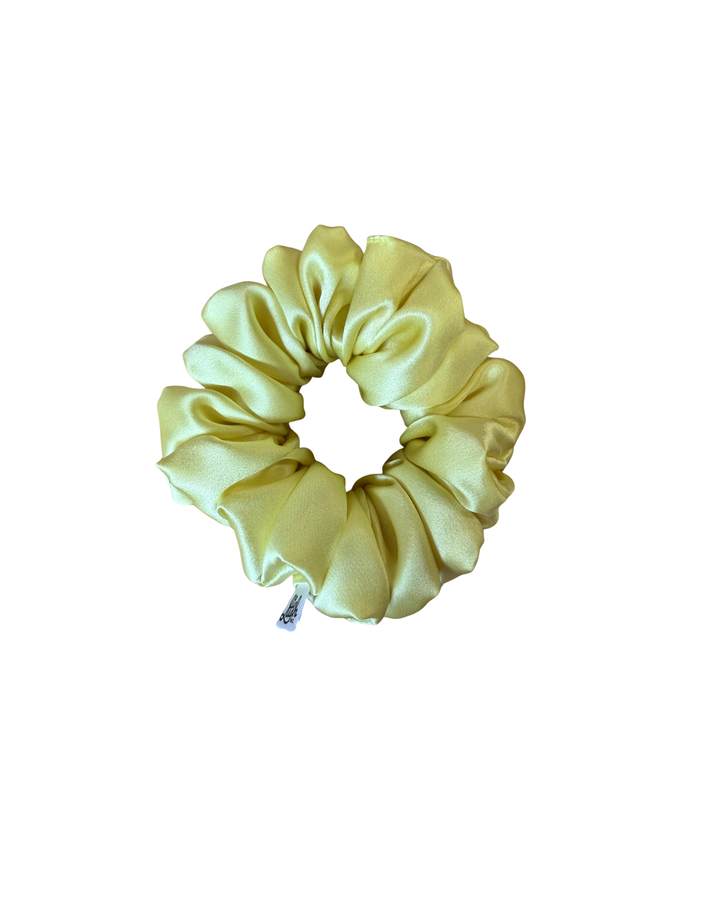 Lemon Drop Mulberry Silk Scrunchie
