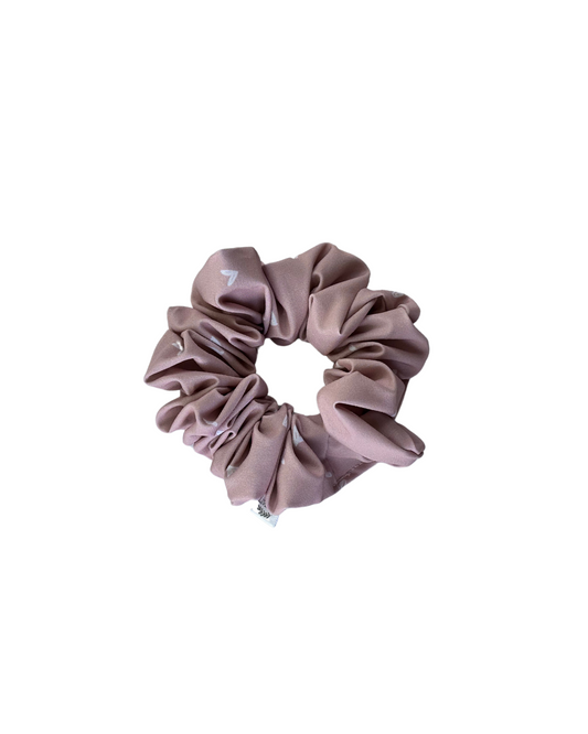 dusty pink athletic scrunchie