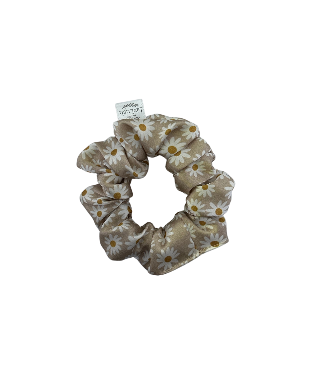 Daisy Mulberry Silk Scrunchie