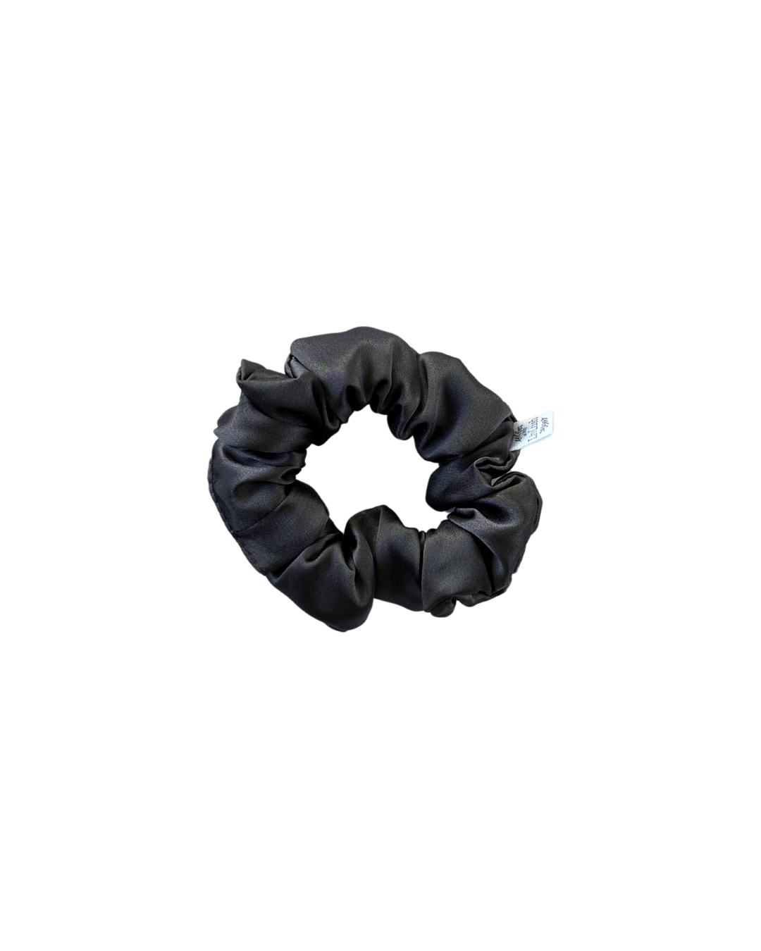 steel mulberry silk scrunchie