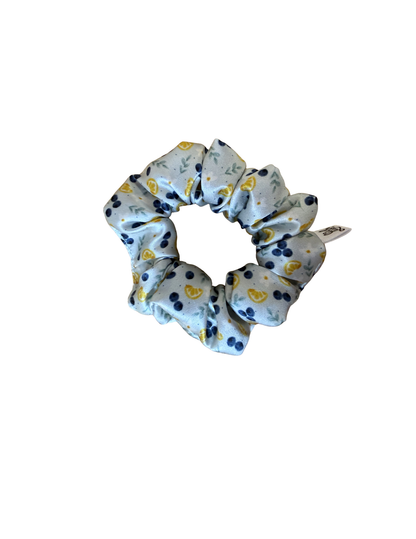 Blueberry Lemonade Mulberry Silk Scrunchie