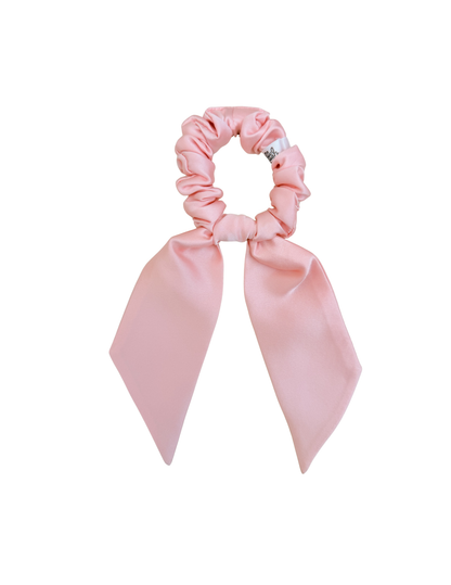 Big Bow Mulberry Silk Scrunchie