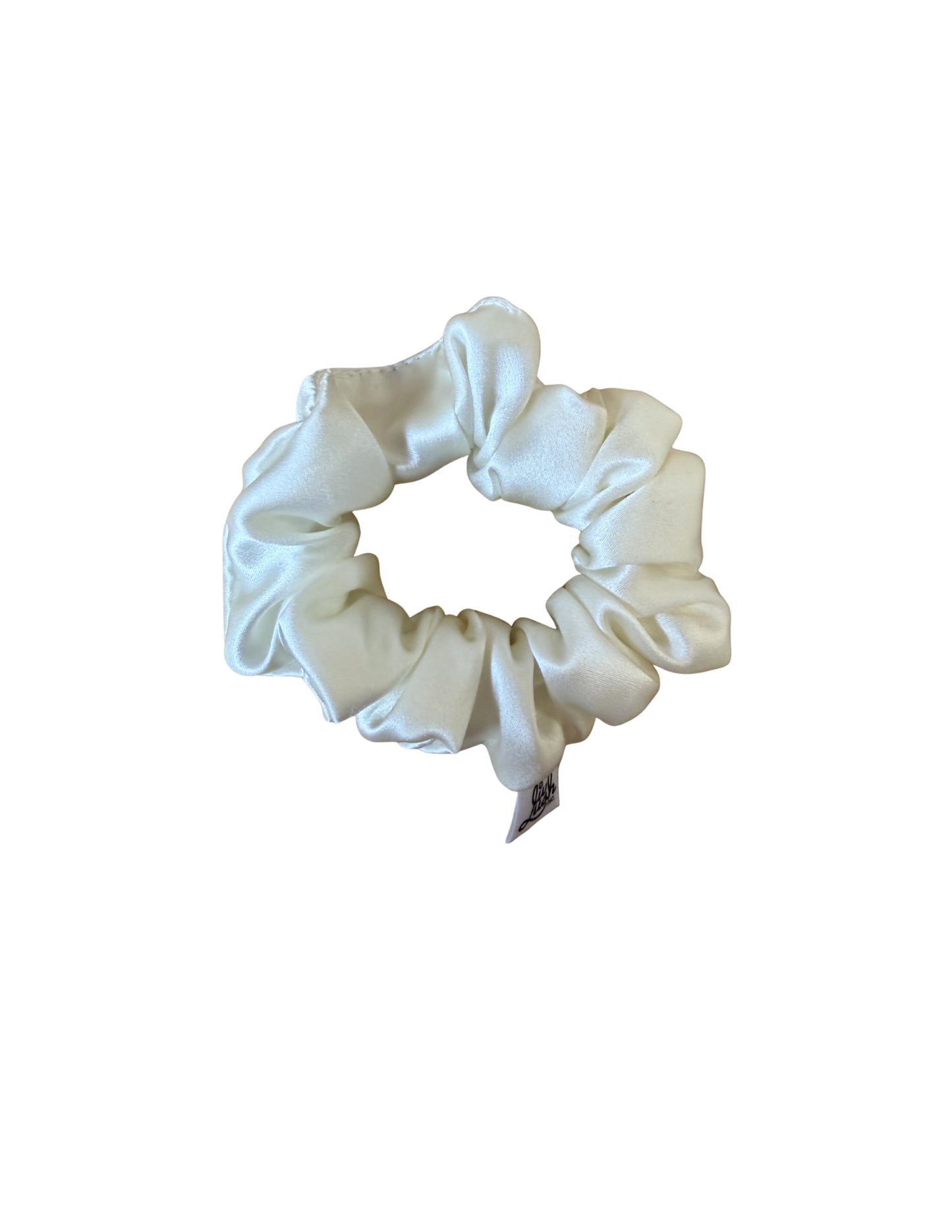 Coconut Mulberry Silk Scrunchie