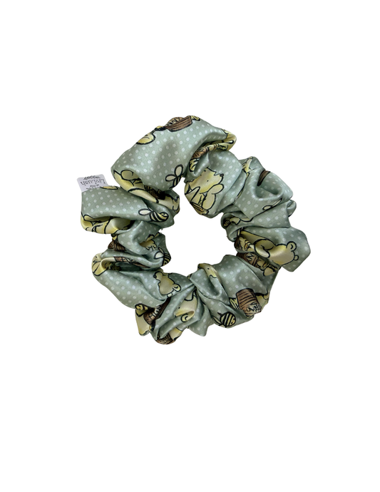 Honey Patch Satin Scrunchie