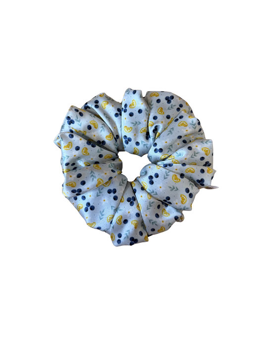 Blueberry Lemonade Mulberry Silk Scrunchie