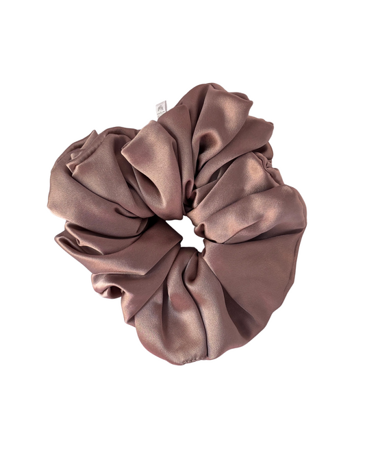 Deep Amethyst Mulberry Silk Scrunchie