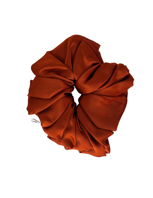 Rusted Maple Mulberry Silk Scrunchie