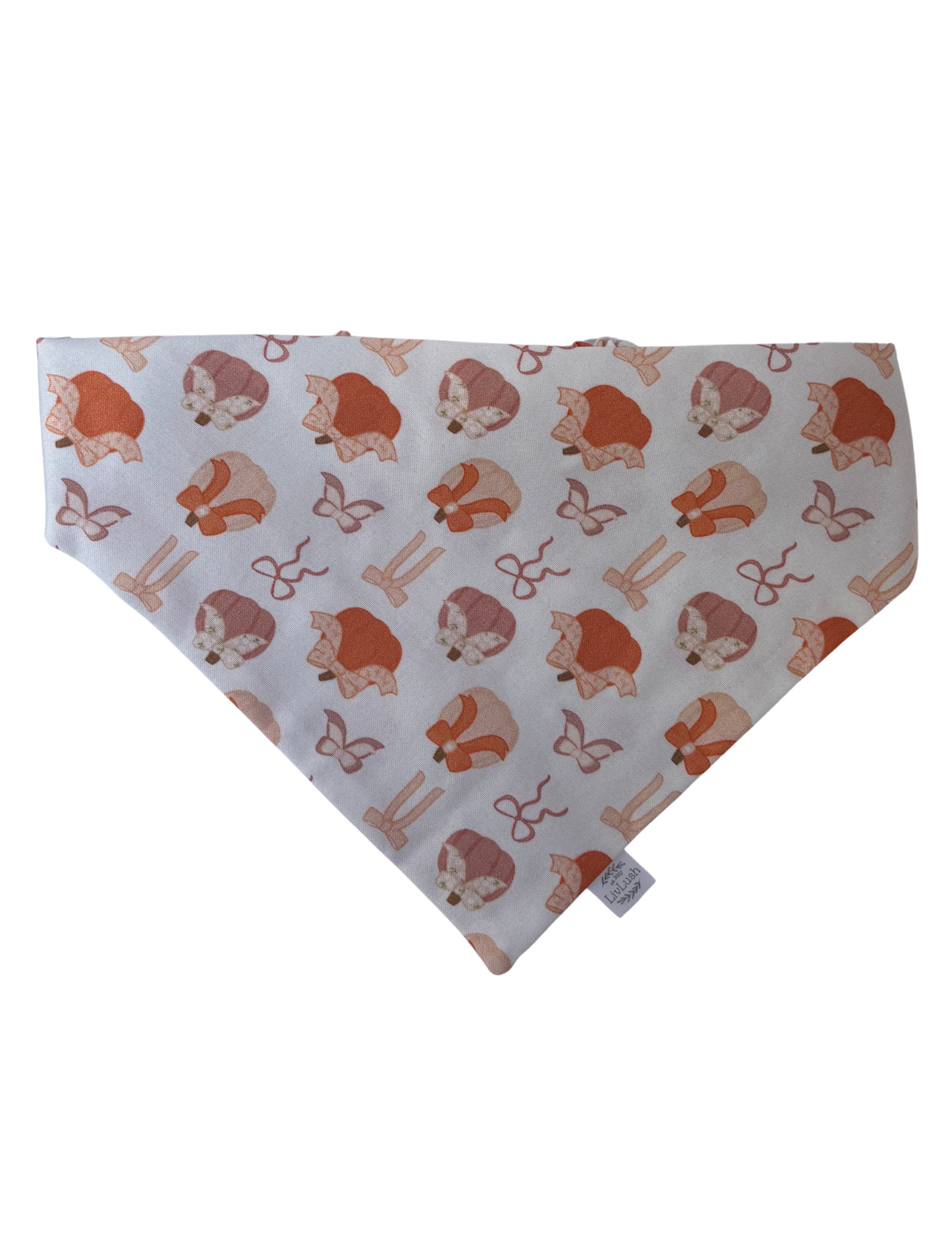 Coquette Bow Pumpkin Dog Scruffie