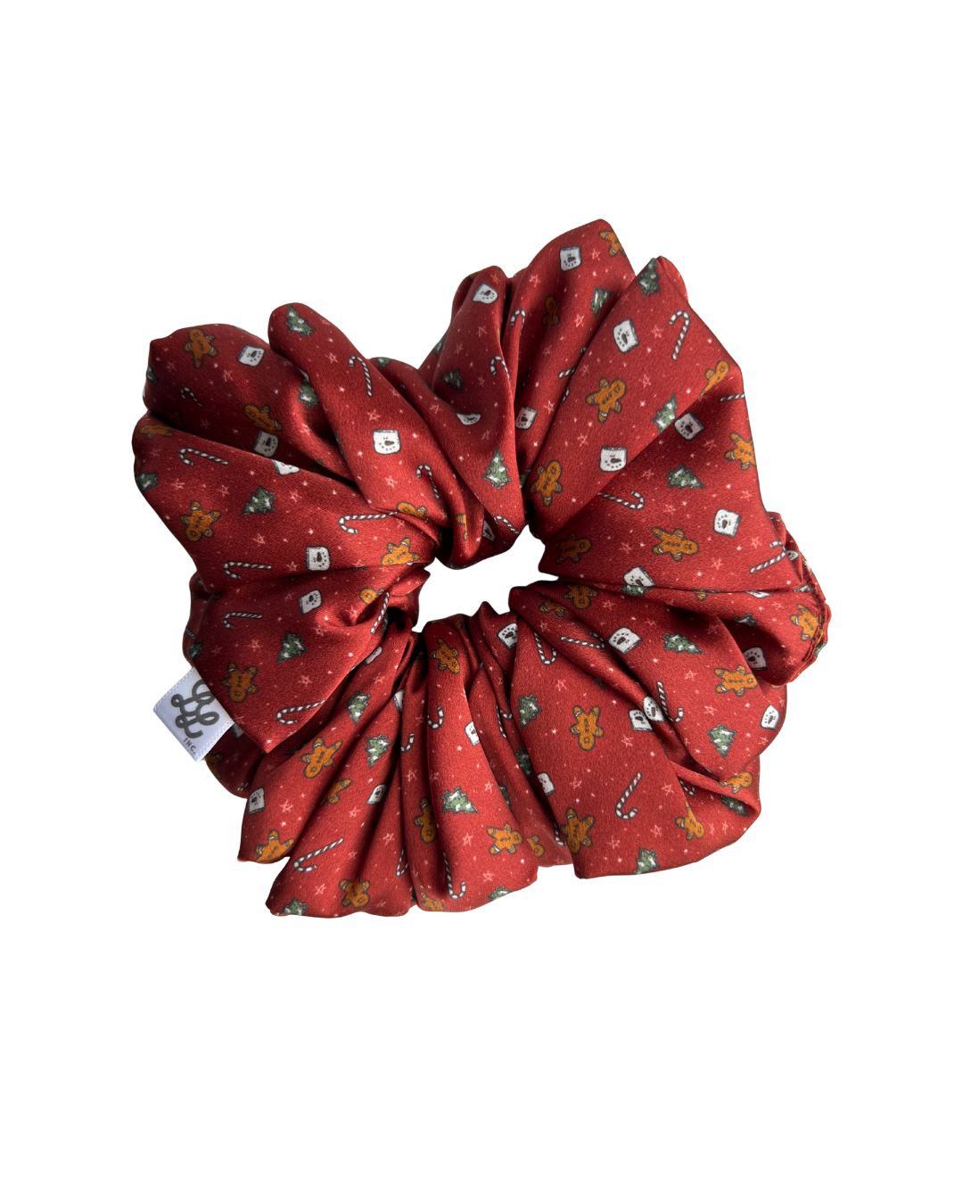 Winter Doodles Mulberry Silk Scrunchie