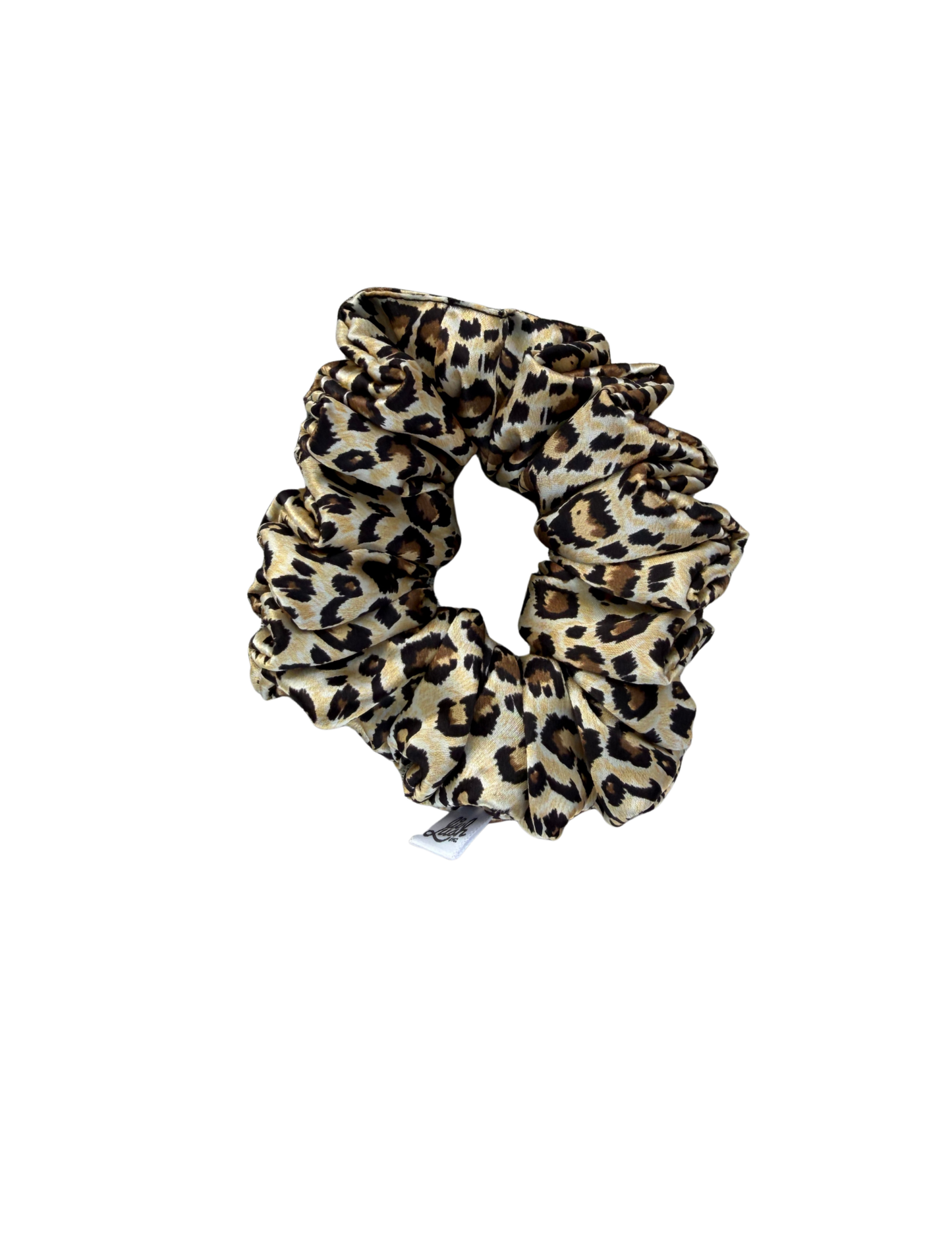 Leopard Mulberry Silk Scrunchie