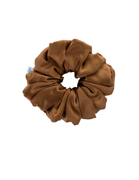 Cinnamon Mulberry Silk Scrunchie