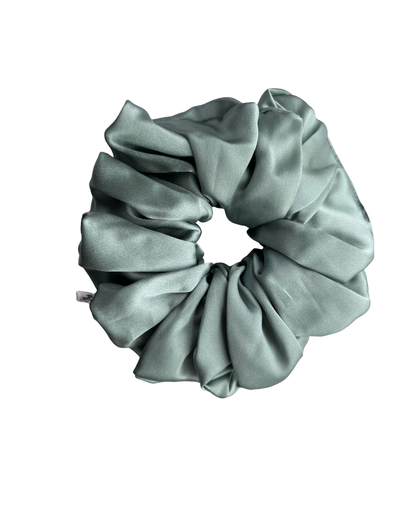 Snowflake Mulberry Silk Scrunchie