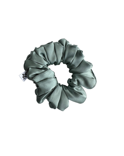 Snowflake Mulberry Silk Scrunchie