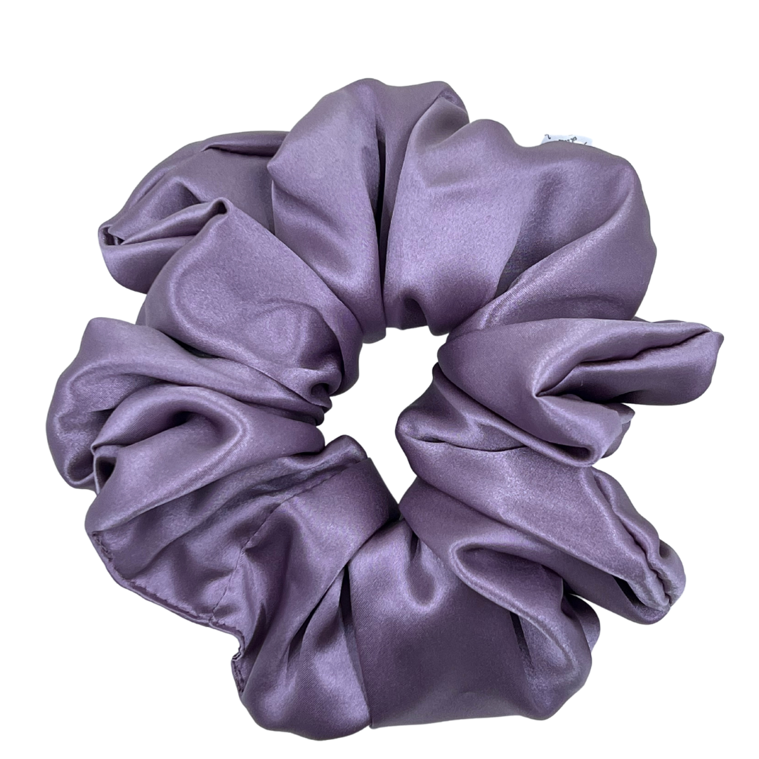 Amethyst Mulberry Silk Scrunchie