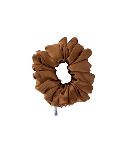 Cinnamon Mulberry Silk Scrunchie