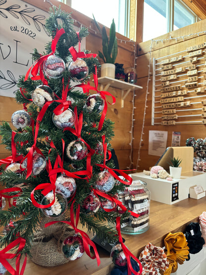 Mini Silk Scrunchie Ornament