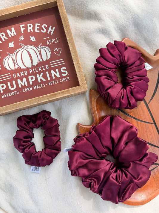 Wineberry Mulberry Silk Scrunchie
